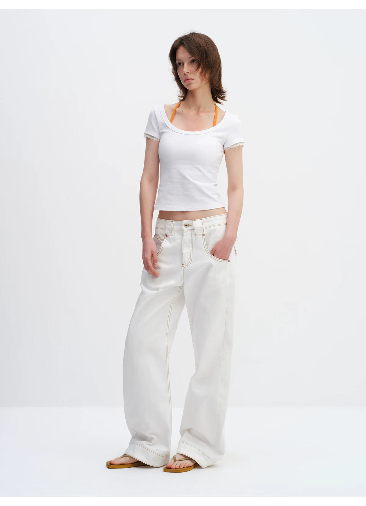 Star Print Racerback Sports Bra