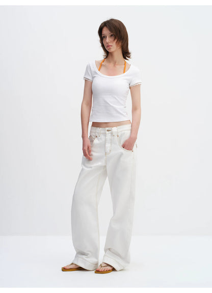 Star Print Racerback Sports Bra