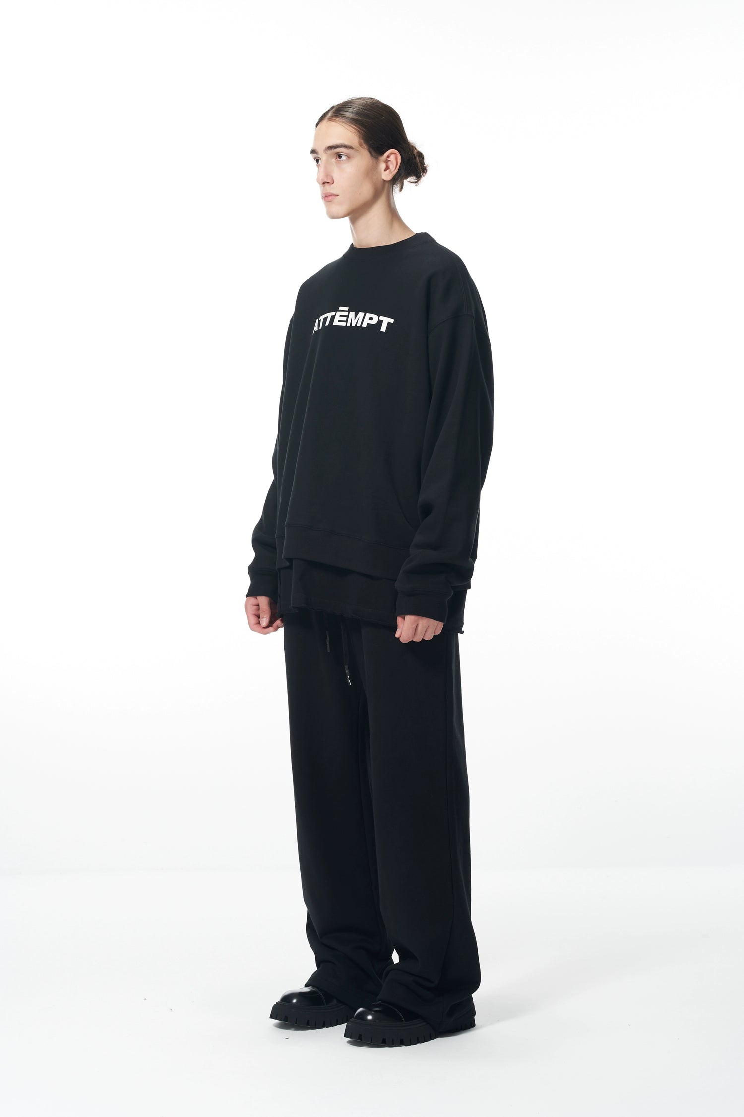 Essential Logo Sweatshirt &amp; Hoodie &amp; Sweatpants Set
