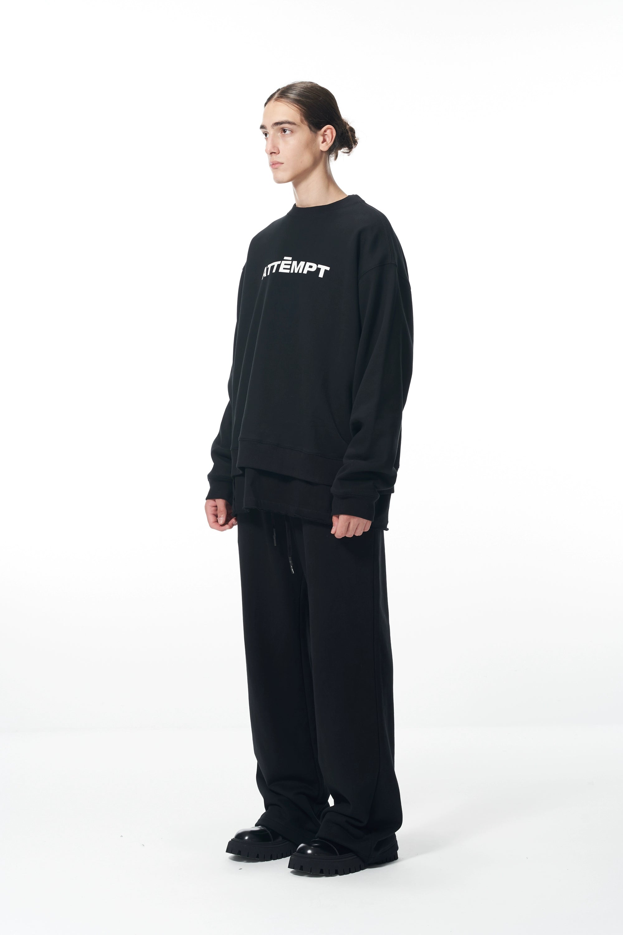 Essential Logo Sweatshirt &amp; Hoodie &amp; Sweatpants Set