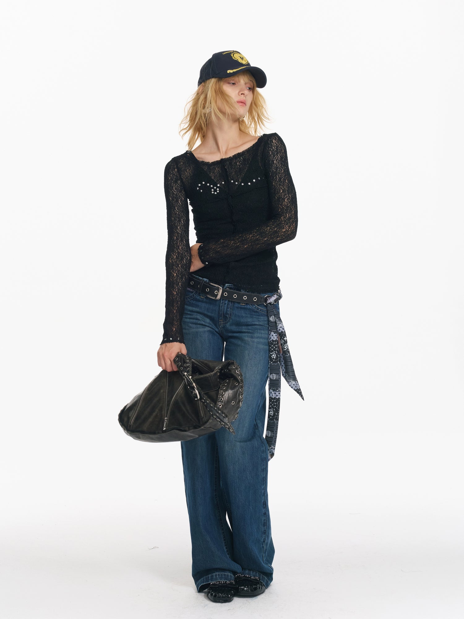 Sequin Punk Mesh Cardigan
