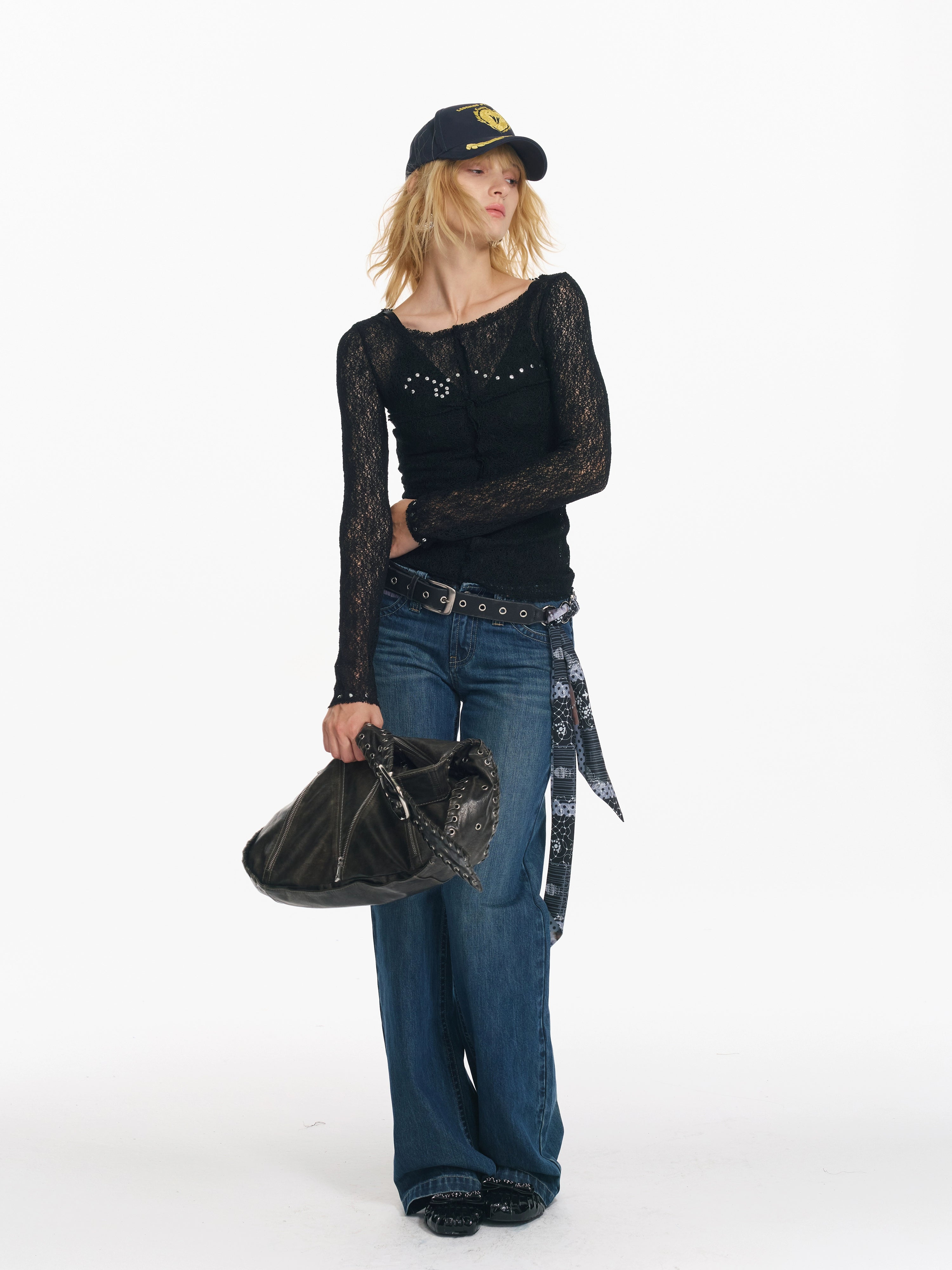 Sequin Punk Mesh Cardigan