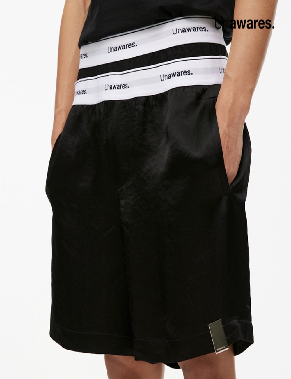 Black Double-Layer Sports Shorts - CHINASQUAD