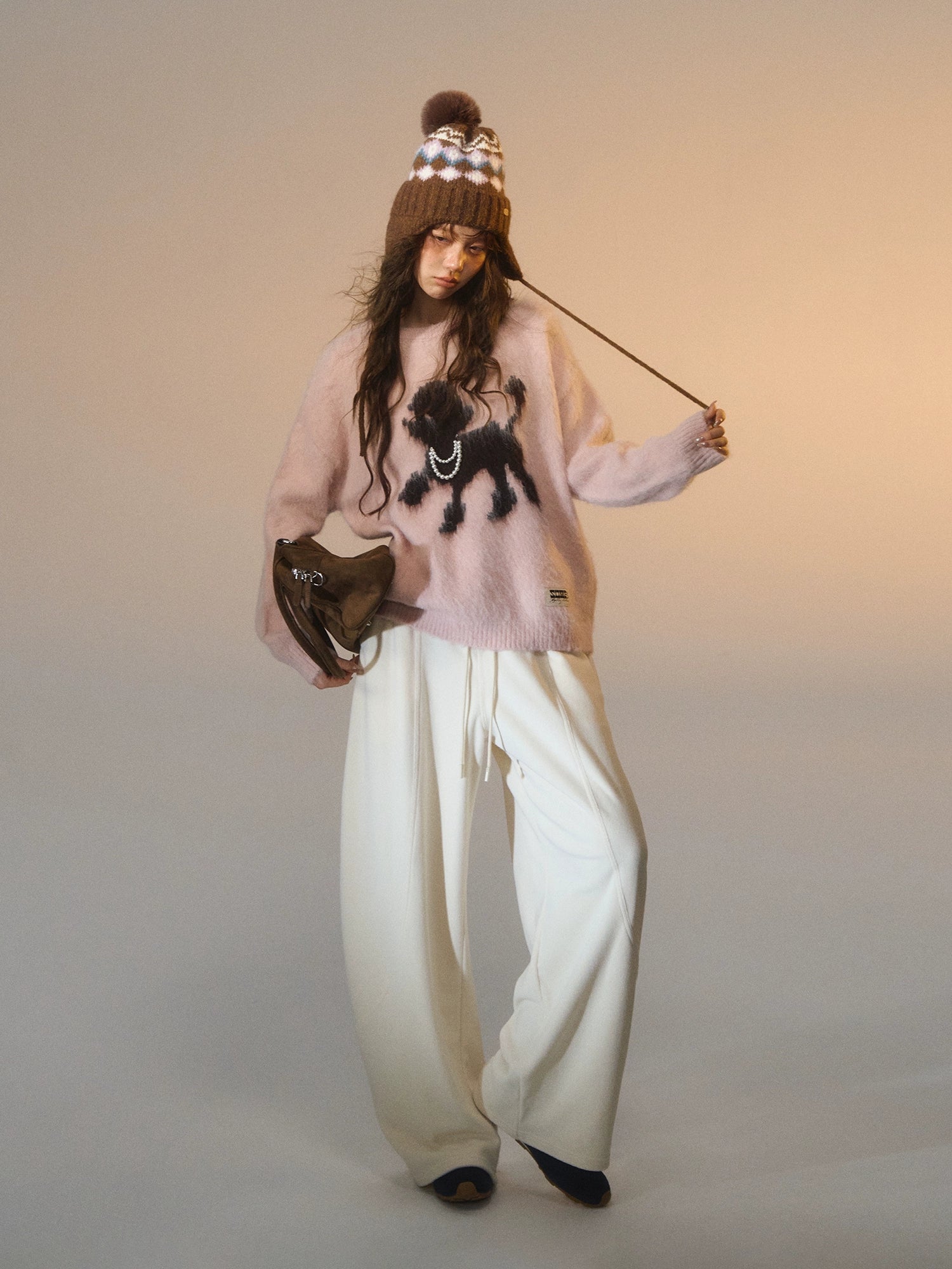 Playful Puppy Crewneck Sweater