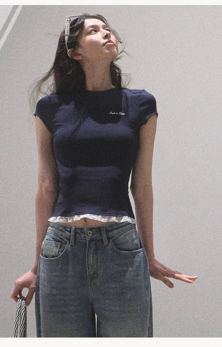 Lace-Soft Antibacterial Slim-Fit T-Shirt