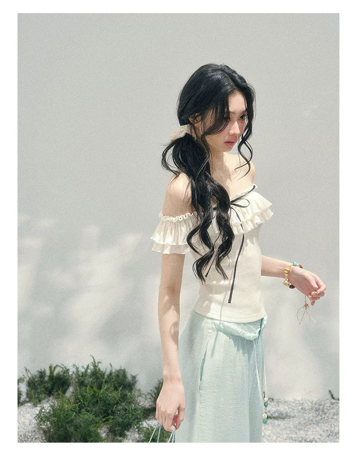 Pearl Fall Off-Shoulder Top