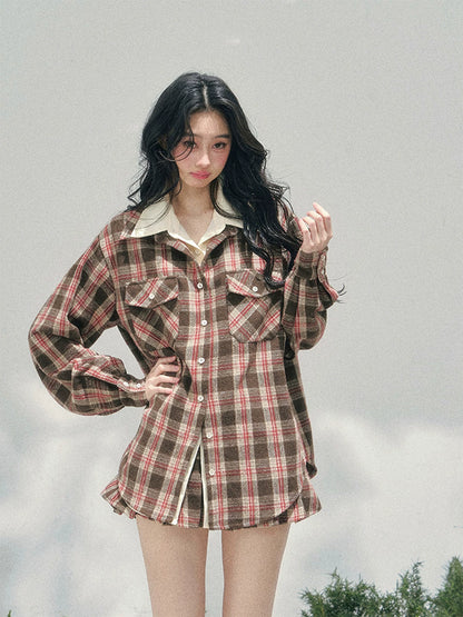 Coffeehouse Vintage Plaid Set