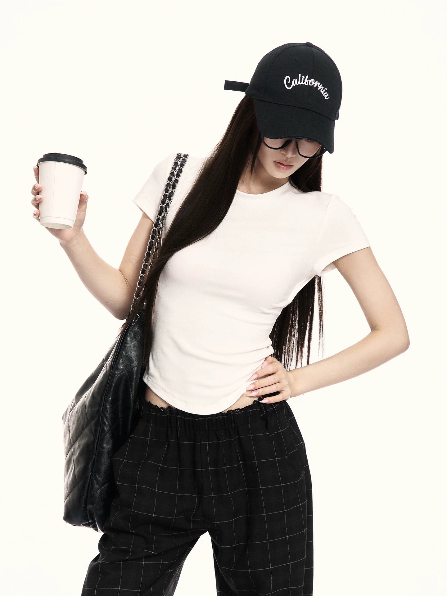 Backless Lace-Up Slim Fit Cropped T-Shirt