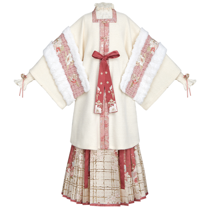 &quot;花墙灯会&quot;Ming-dynasty Hanfu Set - CHINASQUAD