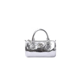 Pink & Silver Patent Leather Bag - CHINASQUAD