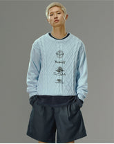 Light Blue Sweater - CHINASQUAD