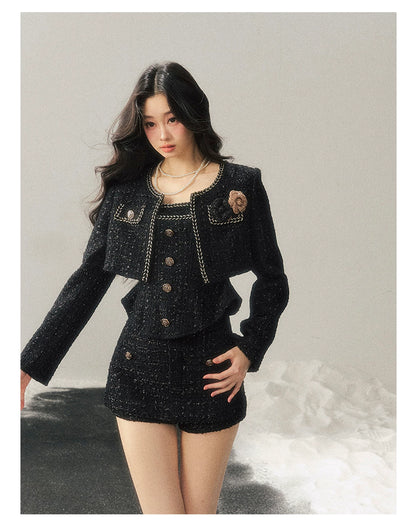 Tweed-Inspired Three-Piece Set