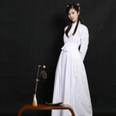 White Body-hugging Undergarment Hanfu - CHINASQUAD