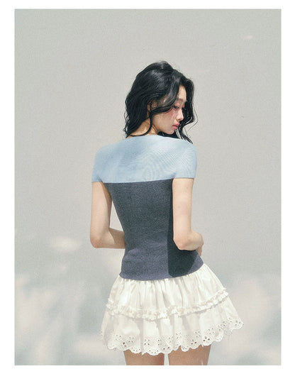 Smoky Mood Knit Crop Top