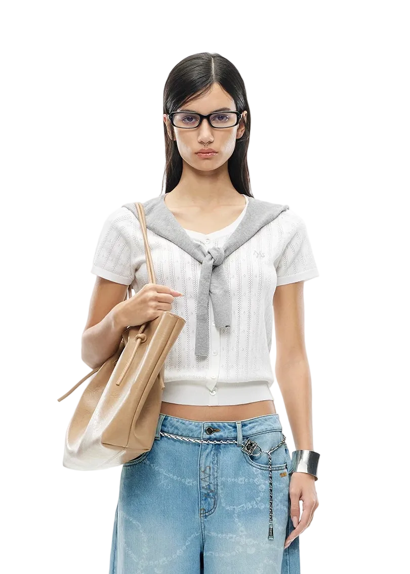 Doro Shawl Tencel Knit T-Shirt