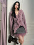Wool Knit Cardigan & Fringe Skirt Set - CHINASQUAD