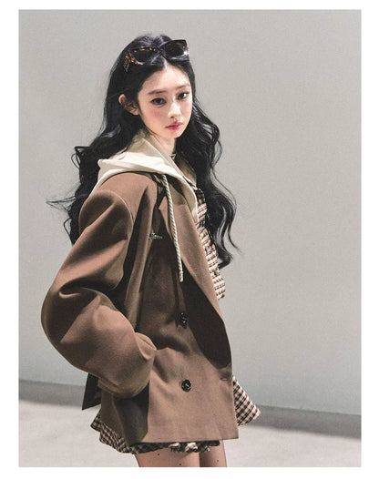 Elevated Hepburn-Style Utility Mini Dress