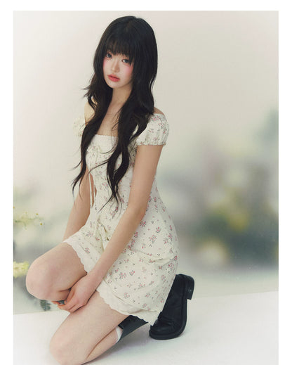 Summer Tale Floral Polka Dot A-Line Dress