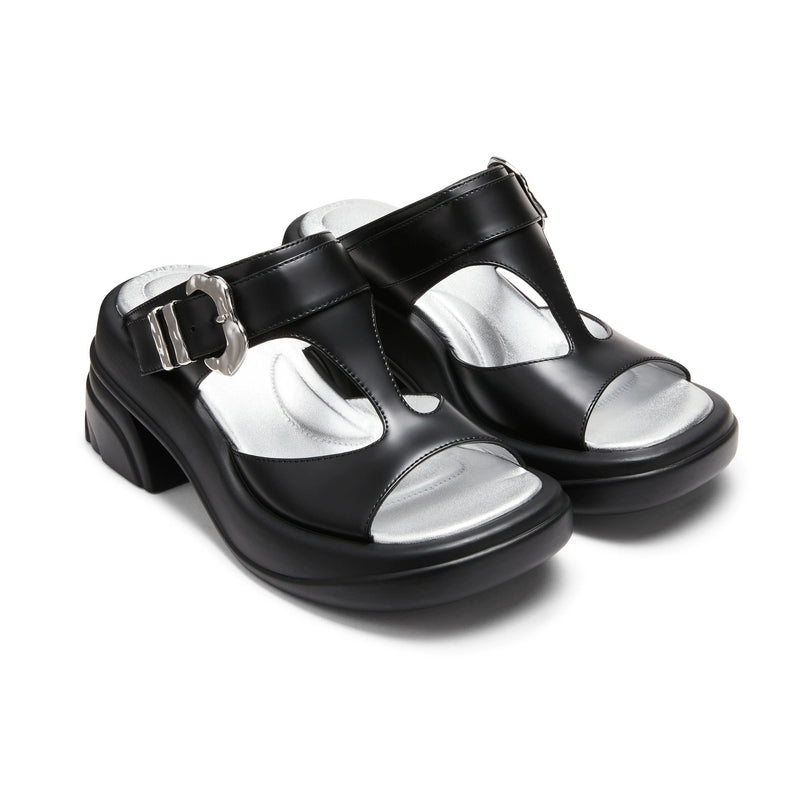 Thong Buckle Strap Chunky Sole Sandals - CHINASQUAD