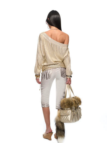 Low-Rise Slim Leopard-Print Shorts