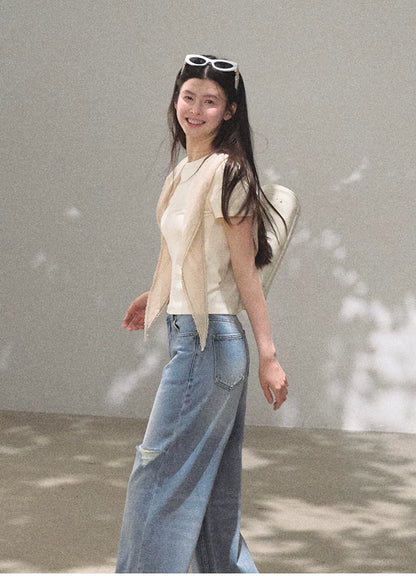 Sunny Trail Bohemian Wide-Leg Jeans