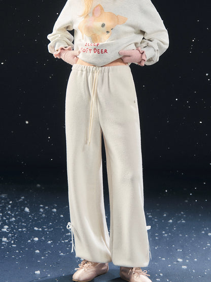 Velvety Jogger Lantern Pants