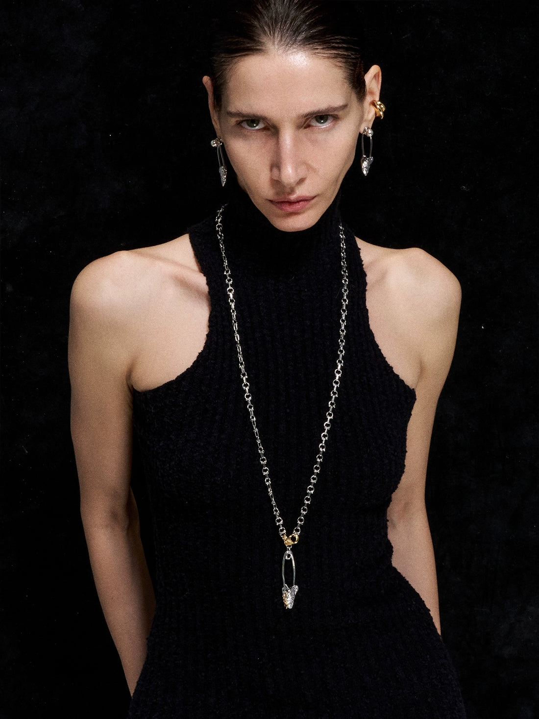 Paperclip Herringbone Necklace