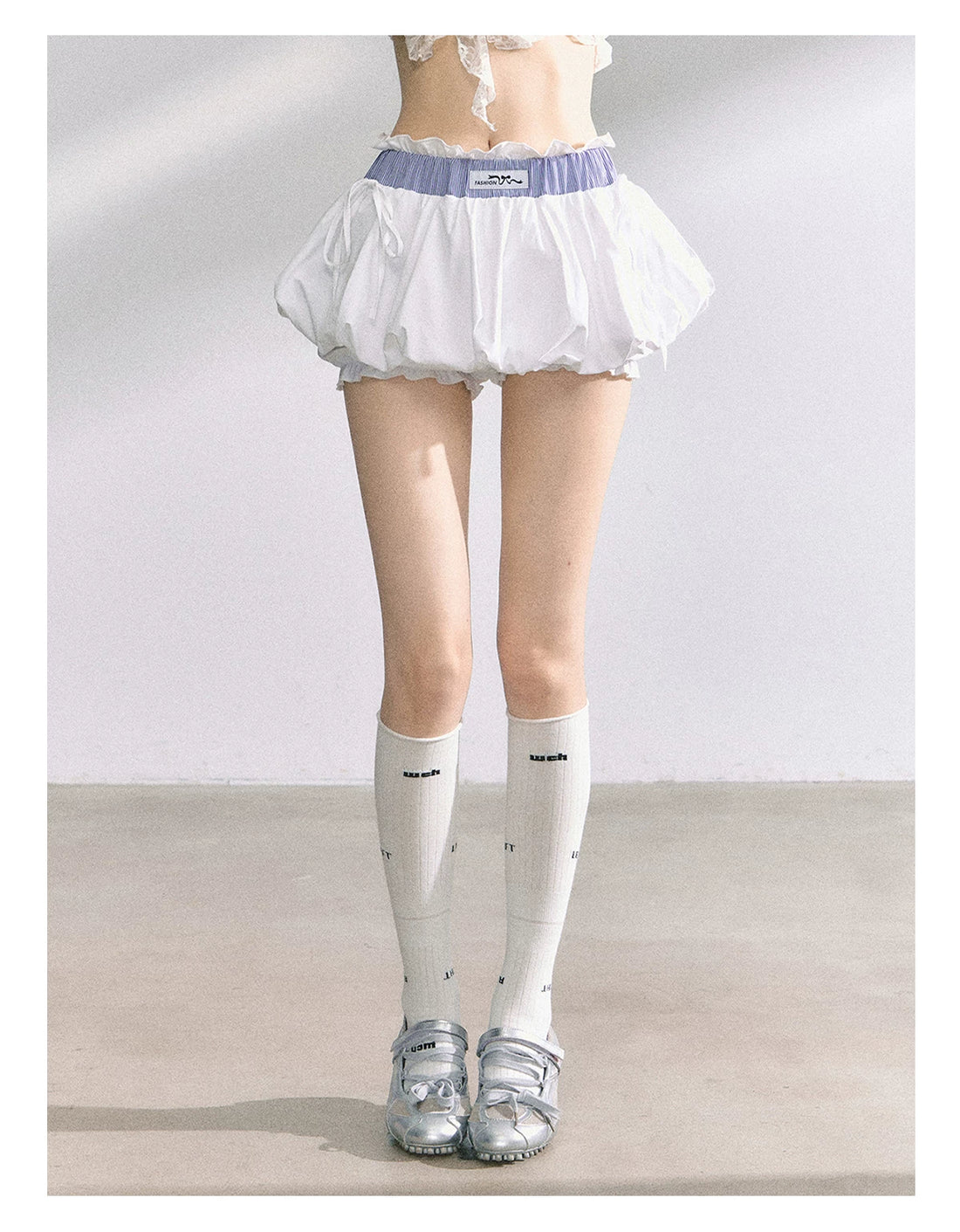 AOMALM French Chic Bubble Mini Skirt – view 4