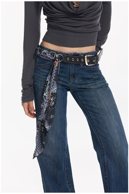 Retro Rivet Ring Punk Belt