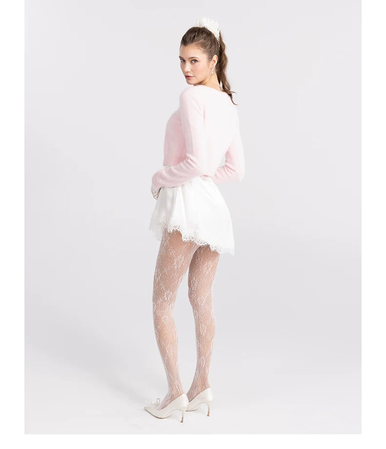 Vintage Soft Brushed Rabbit Hair Knit Cardigan