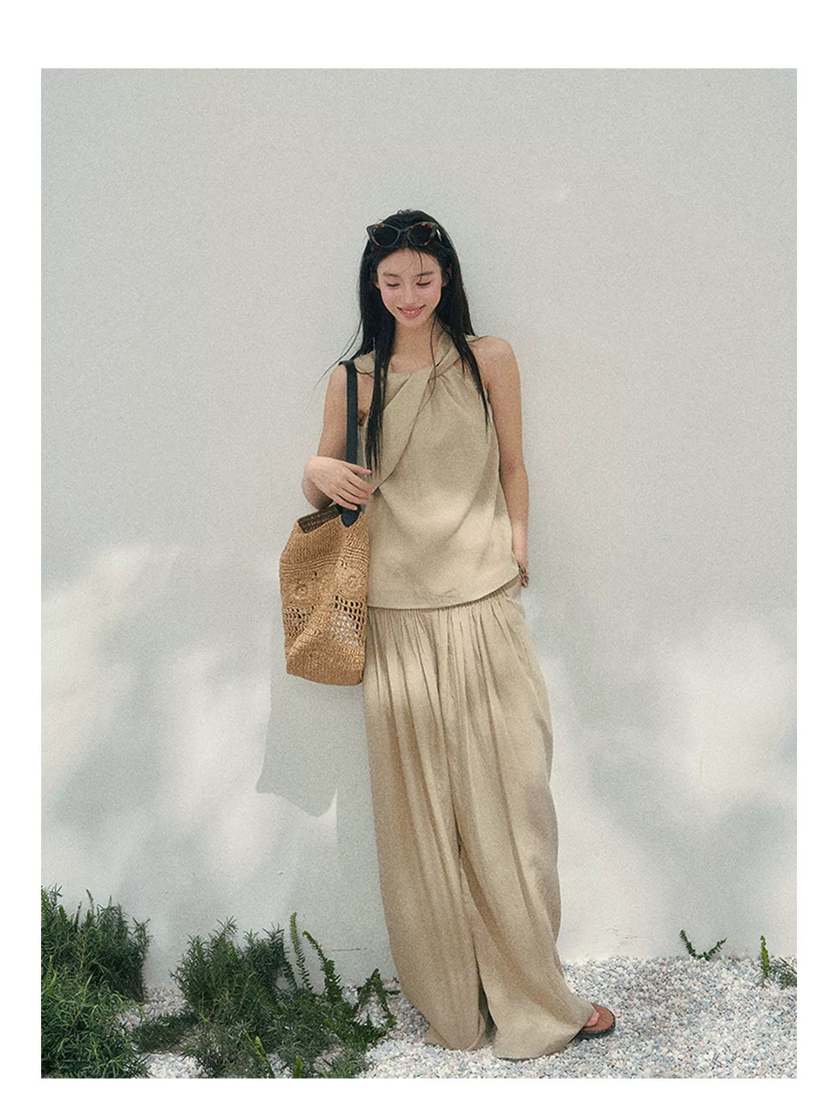 Soft Khaki Relaxed Set
