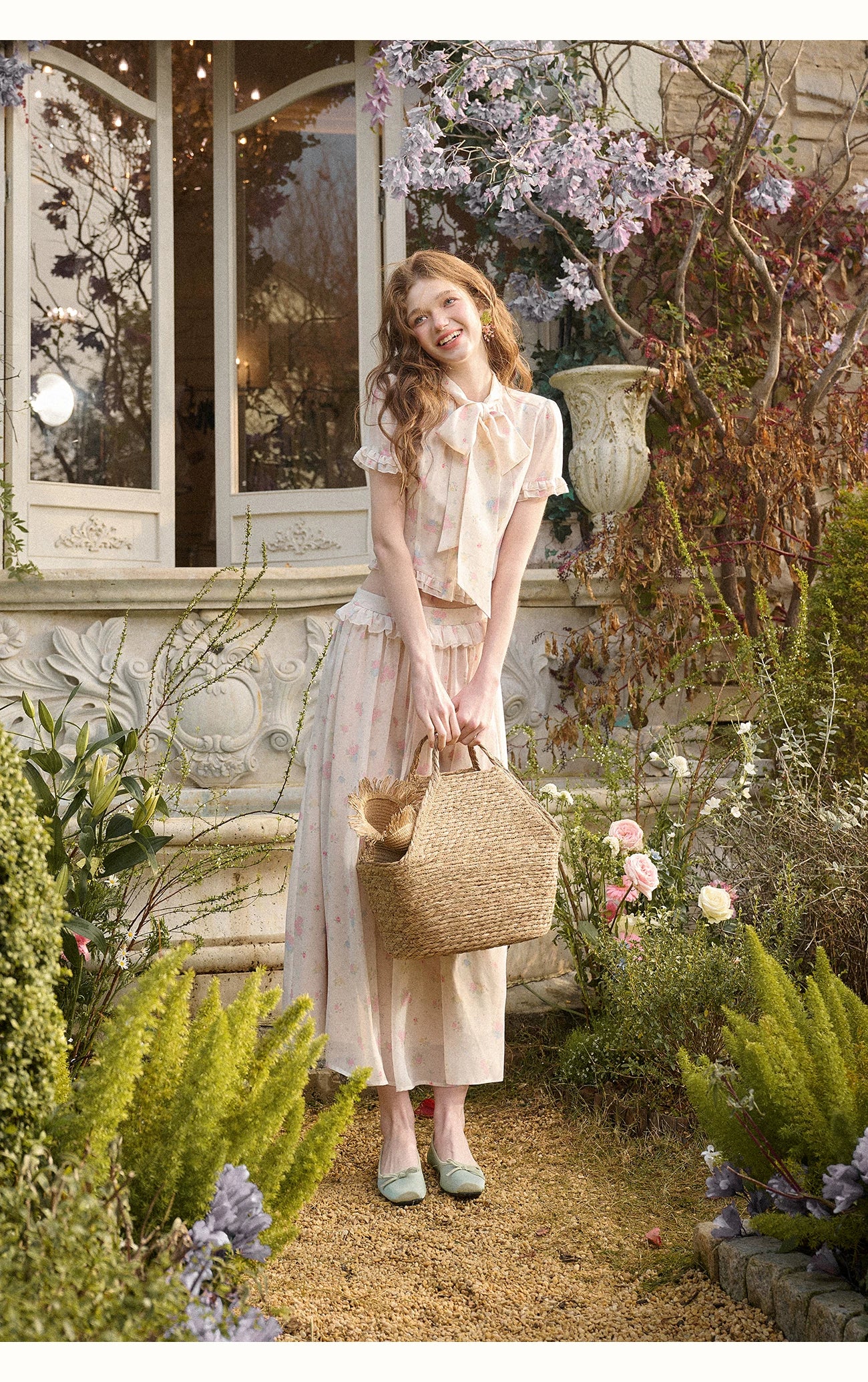 Island Holiday Chiffon Printed Set