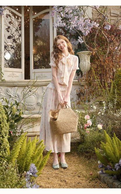 Island Holiday Chiffon Printed Set