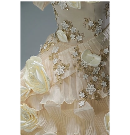 Enchanted Reverie Bloom Couture Gown