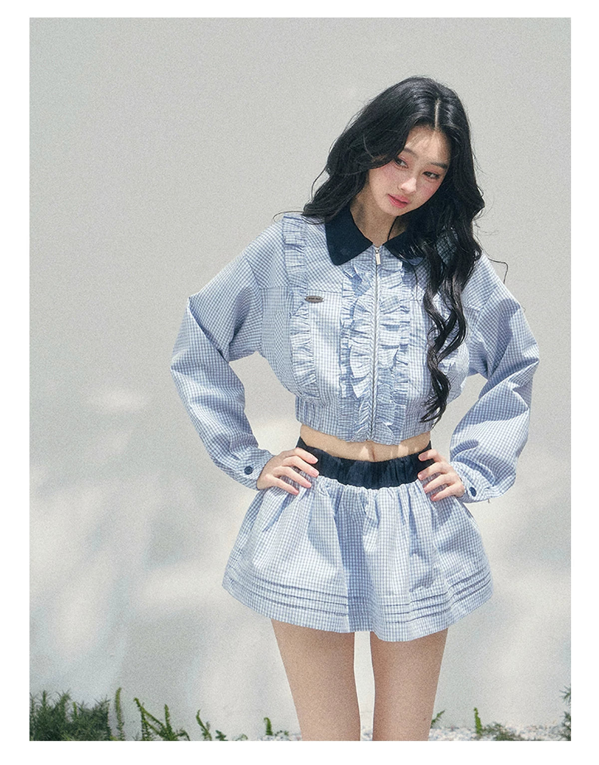 Preppy Check Cropped Set