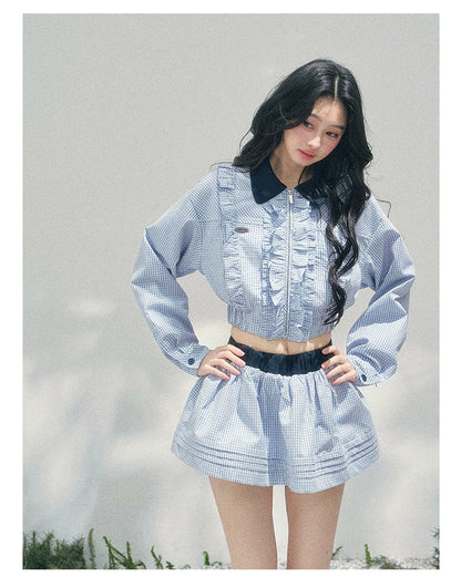 Preppy Check Cropped Set