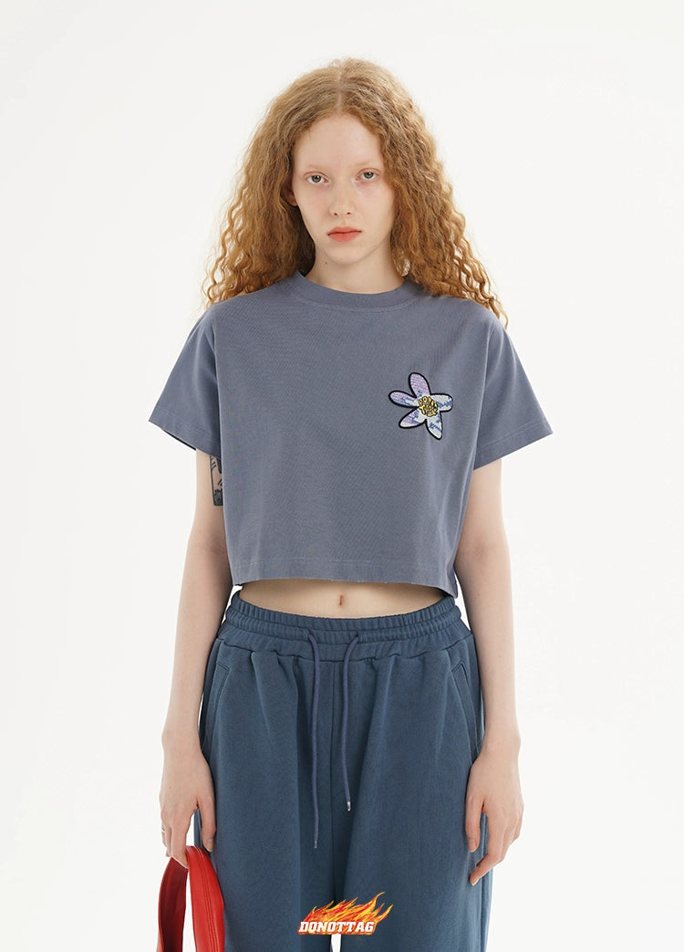 Flower Printed Oversized T-shirt - CHINASQUAD