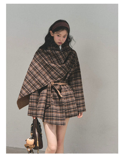 French British-Style Wool Coat