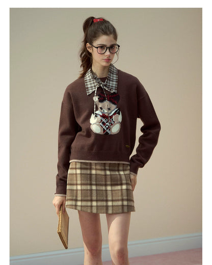 Bunny Diary Collar Sweater