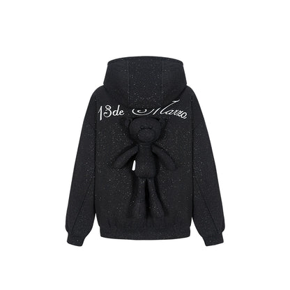 Glitter Zip-Up Hoodie
