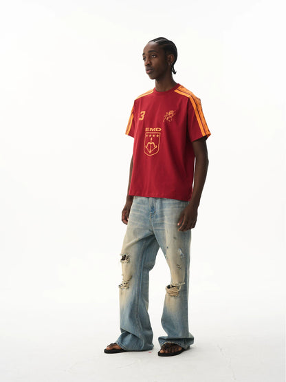 Vintage Contrast Panel Sport T-Shirt