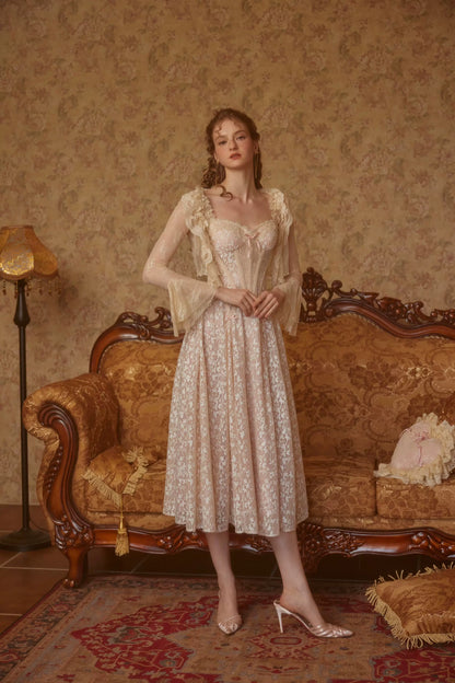 French Heiress Lace Corset Slip Dress