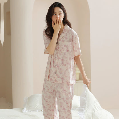 Heavenly Silk Pure Cotton Home Loungewear Set