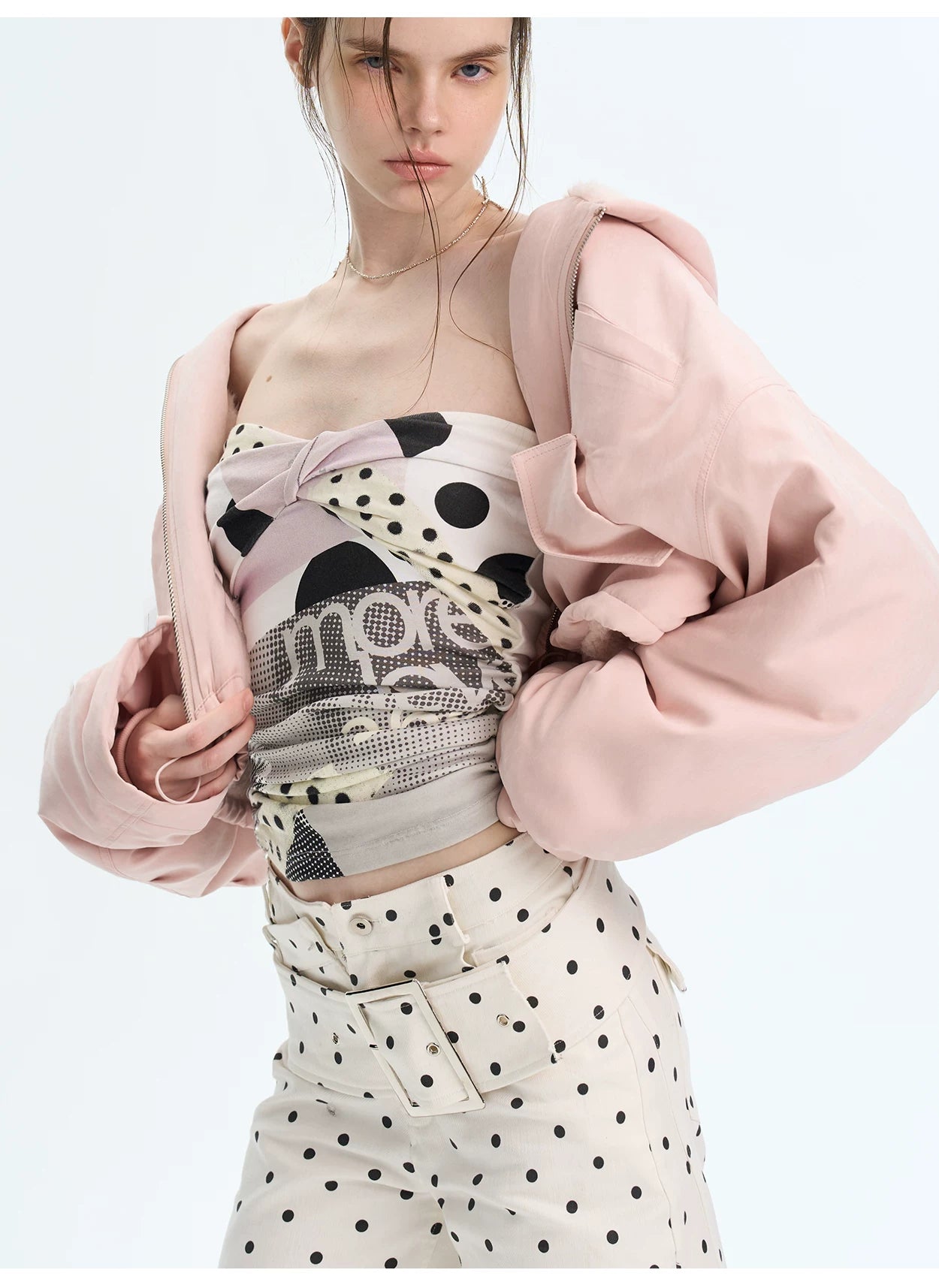 Retro Eco Faux-Fur Cropped Hooded Parka