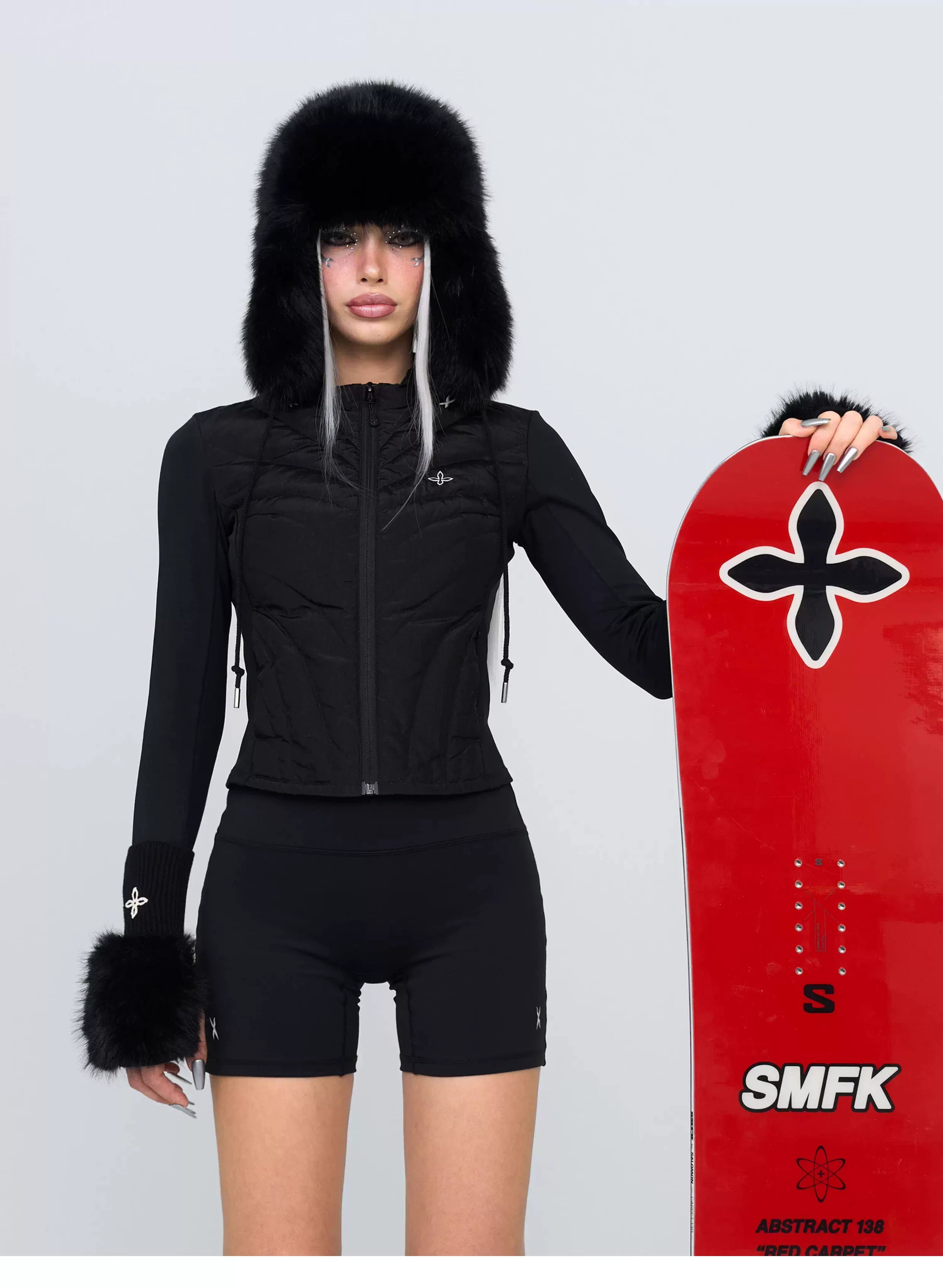 SMFK Abstract Grid Graphic Snowboard – DHL Express Shipping, Duties &amp; Taxes Included
