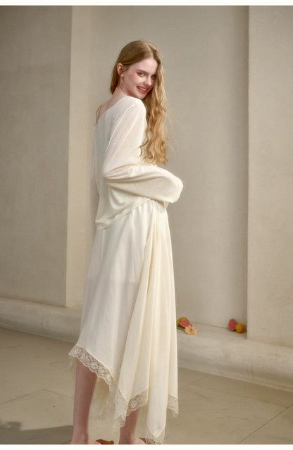 Cloud Veil Lyocell Relaxed Sheer T-Shirt