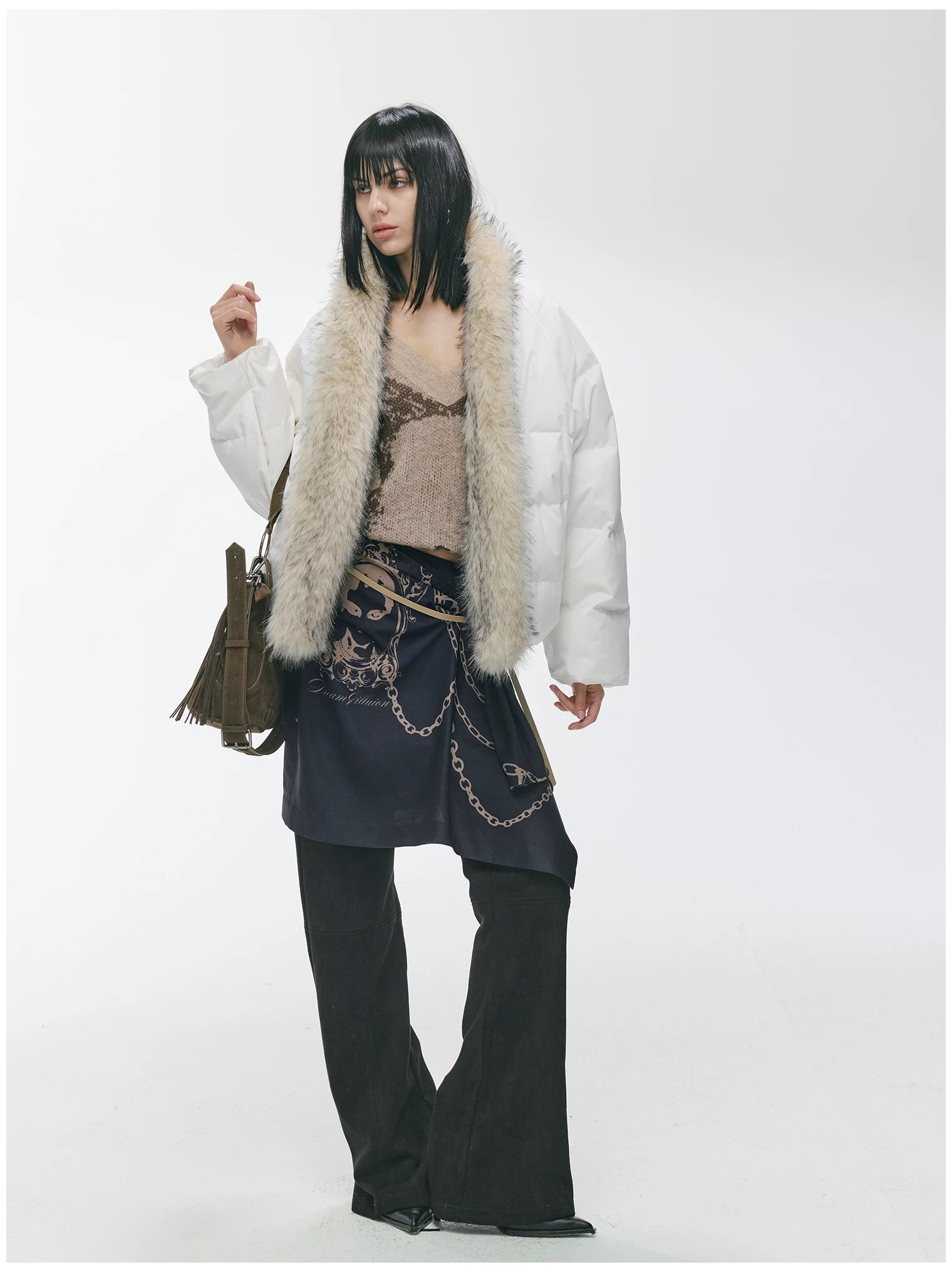 90% Duck Down Fur-Trimmed Parka