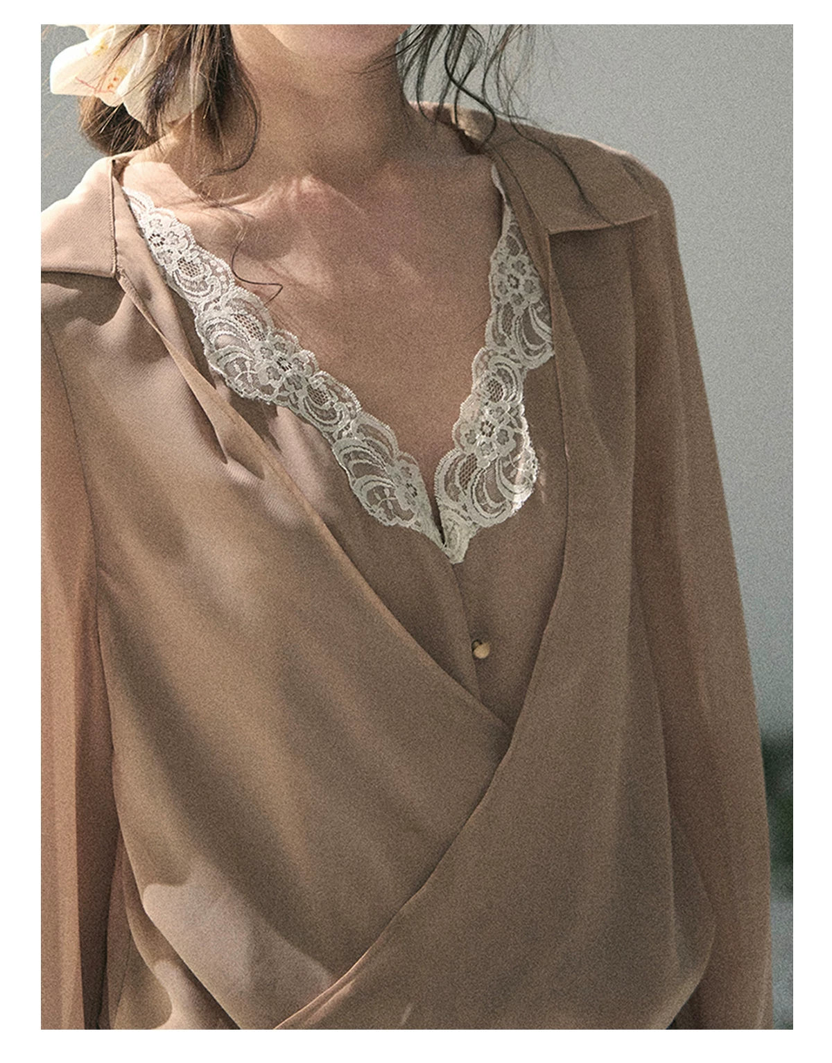 French Lace Belted Mini Dress