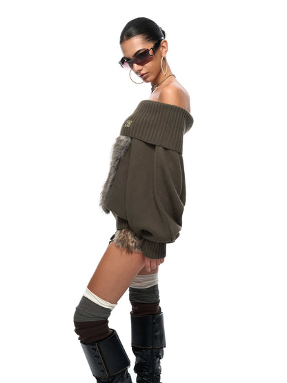 Cable-Knit Oversized Sweater