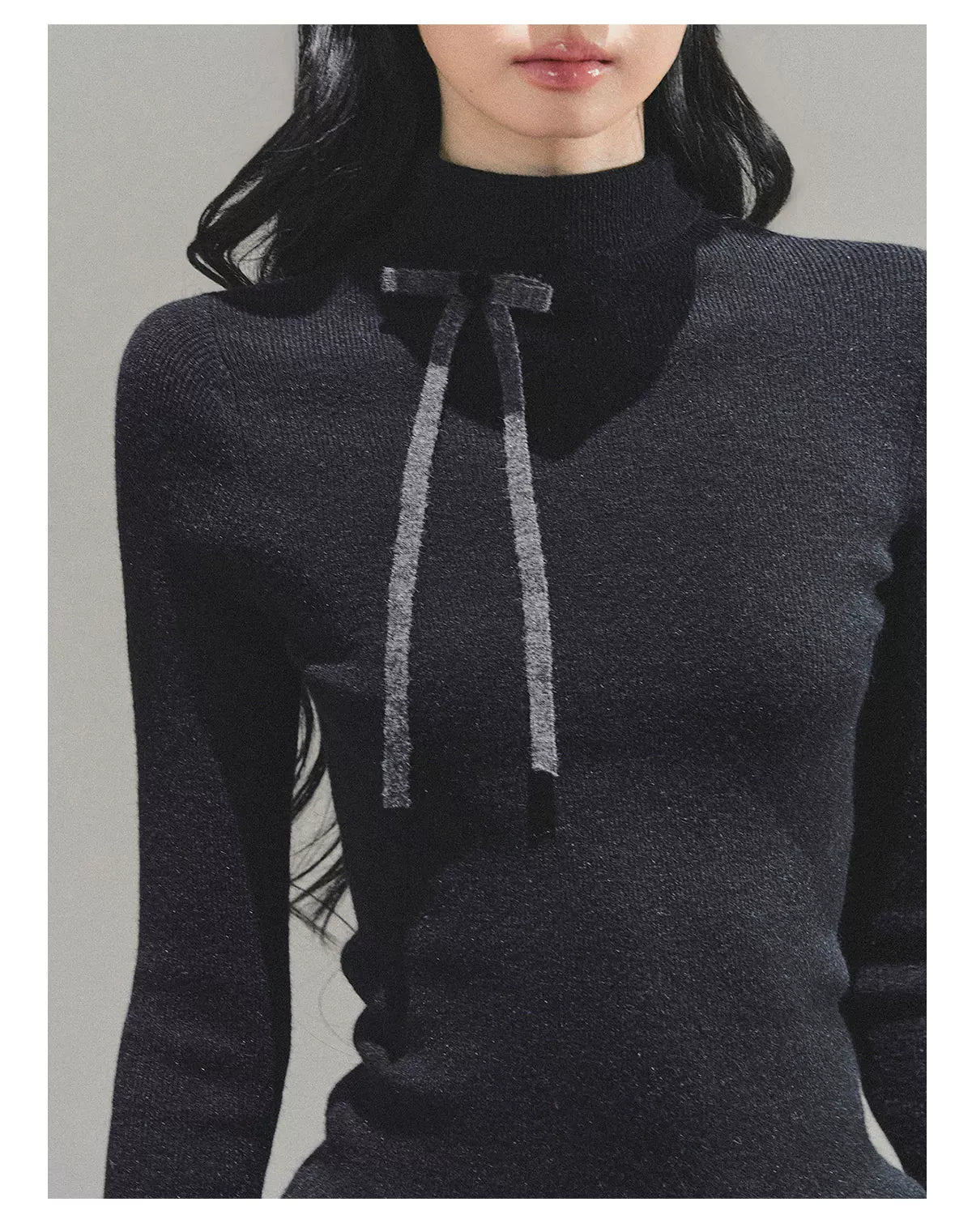 Velvet Touch Mock-Neck Knit Base Layer